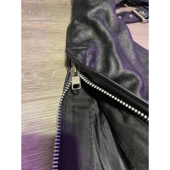 Men's Leather Riding Chaps by Silver Bike Size L Biker Wear - Picture 9 of 10